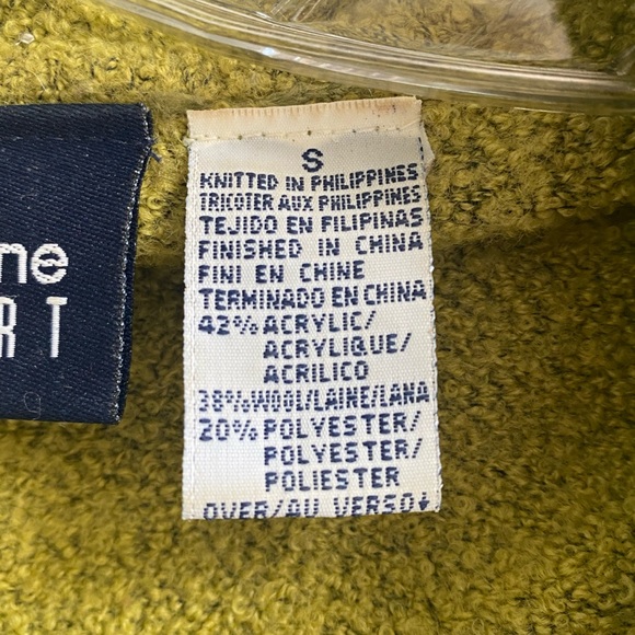 Liz Claiborne Double Breasted Mustard Sweater - Picture 7 of 11